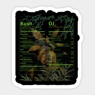 Kush & Orange Juice Nature Sticker